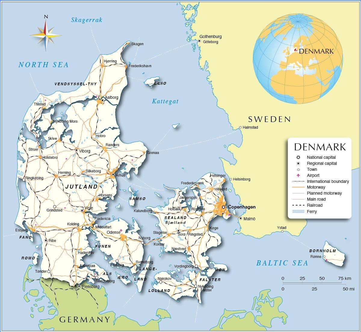 Peta denmark pelabuhan