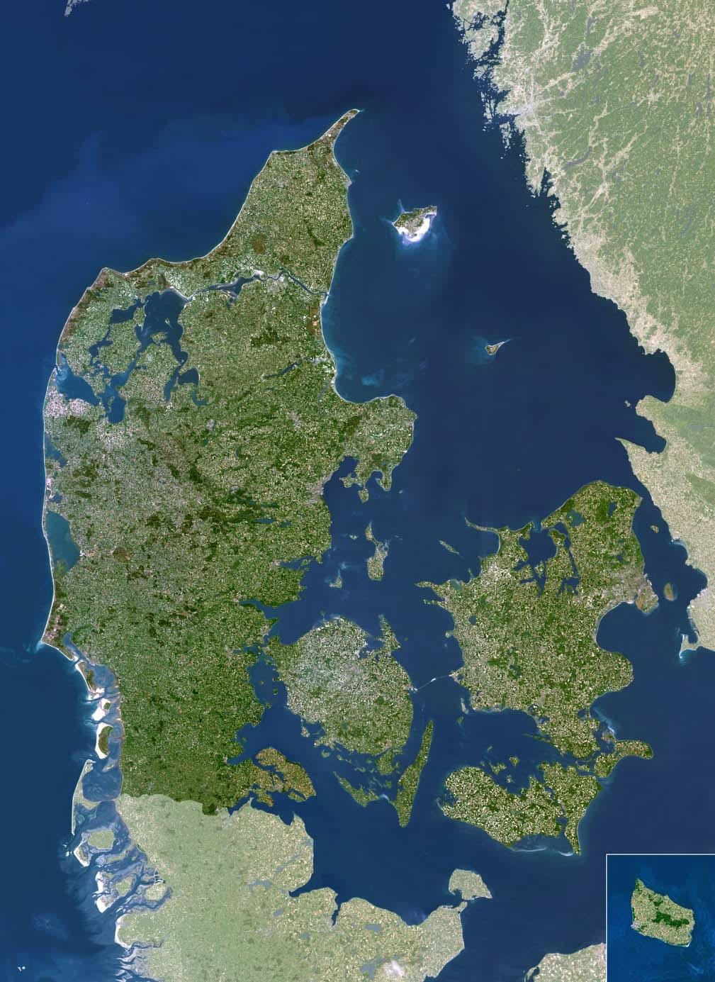 Peta satelit denmark 
