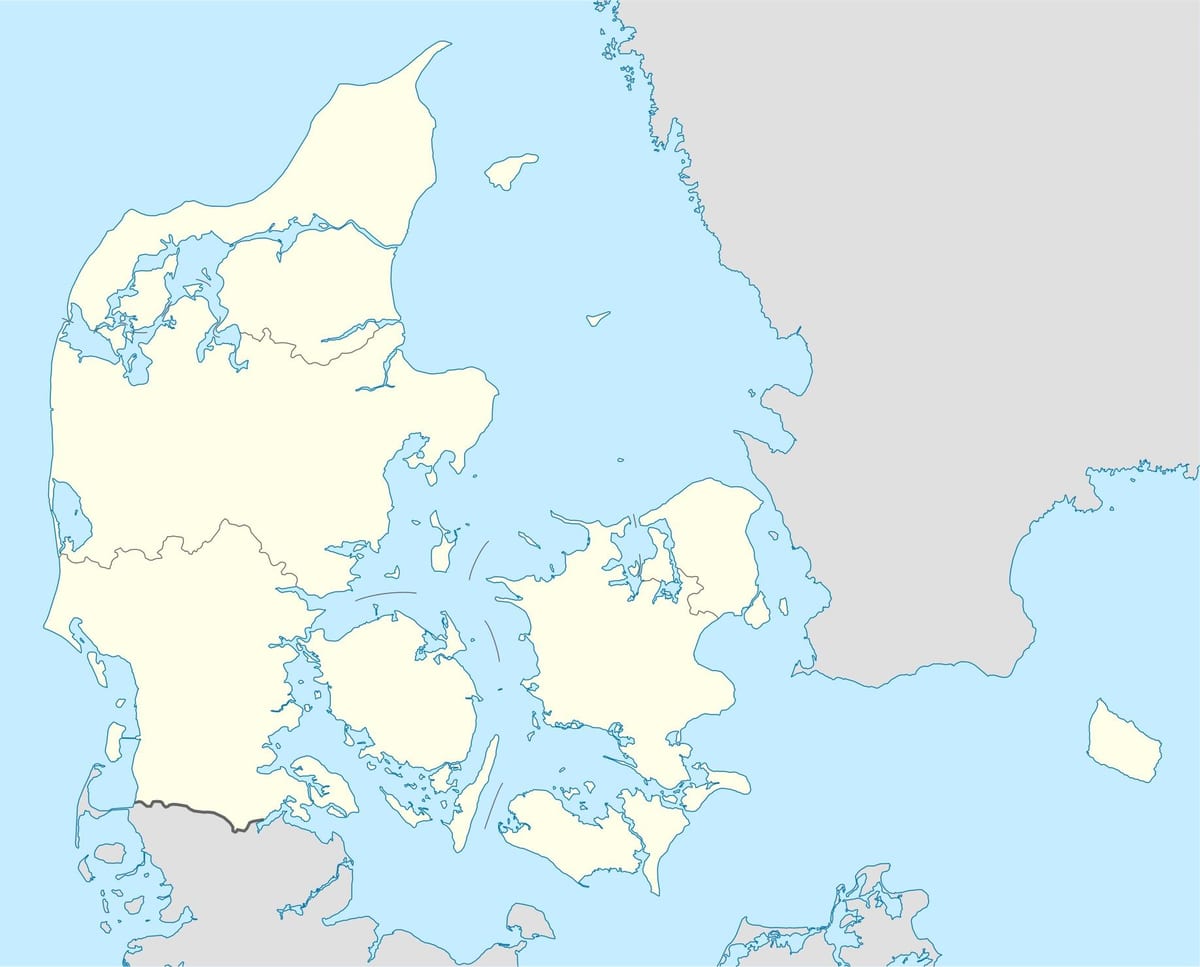Peta denmark vektor