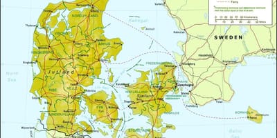 Peta denmark geografi 
