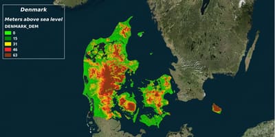 Peta denmark iklim 
