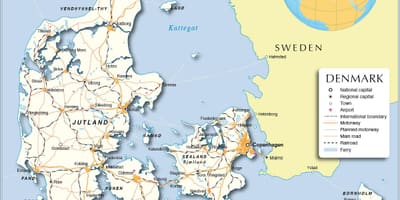 Peta denmark pelabuhan