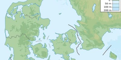 Peta ketinggian denmark