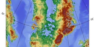Peta denmark topografi