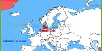 Copenhagen denmark peta eropah